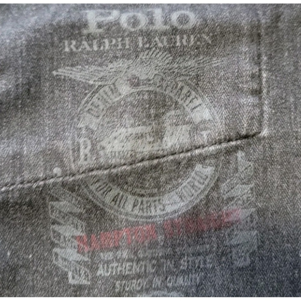 Polo Ralph Lauren Hampton Straight Jeans Men's 44Bx30 Big‎ & Tall Hudson Black - Picture 9 of 10